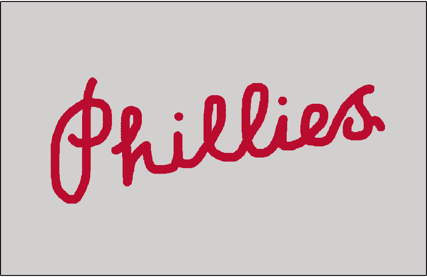 Philadelphia Phillies 1933 Jersey Logo vinyl decal